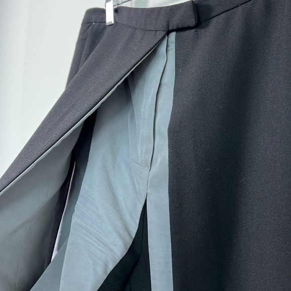 ANNE DE GRUFF COUTURE BLACK AND GREY TROUSERS WITH LAYERED DESIGN - Picture 7 of 7